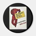 War Shipments Mean Less Fuel For All Refrigerator Magnet