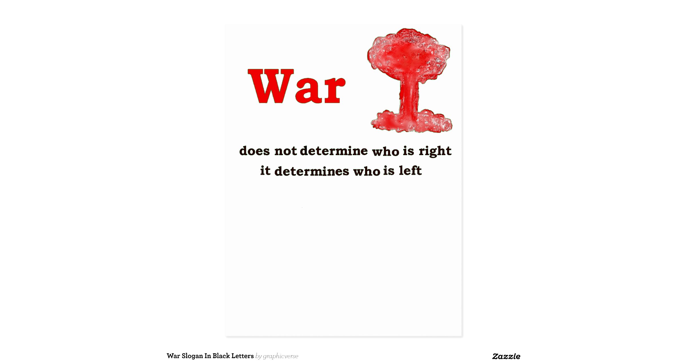 war-slogan-in-black-letters-postcard-r81fee99af9254eb3be491b075e14db60