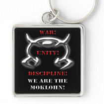War! Unity! Discipline! (Black Gear) Key Chain