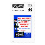 War Workers Philadelphia 1942 WPA Postage Stamps