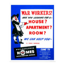 War Workers Philadelphia 1942 WPA posters