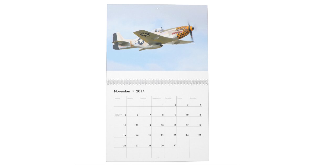 Warbirds Aircraft From World War II Calendar Zazzle