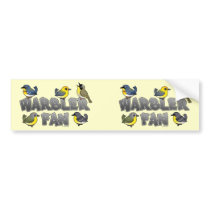 Warbler Fan Bumper Sticker