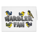 Warbler Fan Greeting Cards