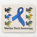 Warbler Neck Awareness Mouse Pads