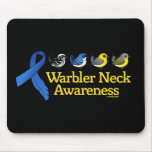 Warbler Neck Awareness Ribbon Mousepad
