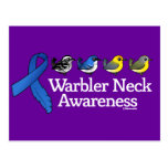 Warbler Neck Awareness Ribbon Postcard