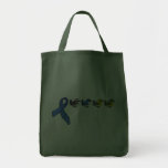 Warbler Neck Awareness Ribbon Grocery Tote