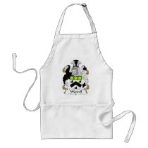 Wardell Family Crest aprons by coatsofarms Wardell Family Crest aprons