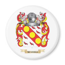 Wardell Family Crest (Coat of Arms) Refrigerator Magnets