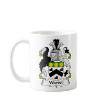 Wardell Family Crest mugs by coatsofarms Wardell Family Crest mugs