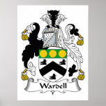 Wardell Family Crest Posters