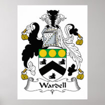 Wardell Family Crest Posters