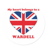 Wardell Round Sticker