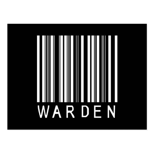 Warden Bar Code Postcards