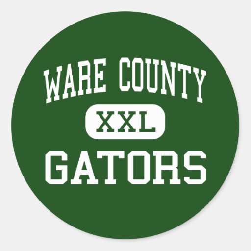 Ware County - Gators - High - Waycross Georgia Classic Round Sticker