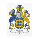 Ware Family Crest postcards