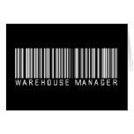 Warehouse Manager Bar Code Cards
