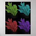 warholesque leaf print