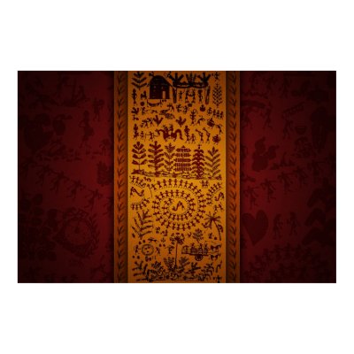 Warli Art Print by vladstudio