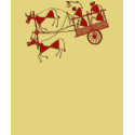 warli-bullock cart t-shirts