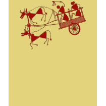 warli-bullock cart t-shirts by MoFolks warli-bullock cart t-shirts