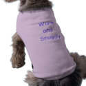 Warm and Snuggly doggy Tshirt pet clothing by SayItNow Warm and Snuggly doggy Tshirt pet clothing