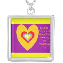 Warm and sunny love valentine day necklace