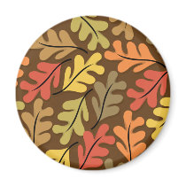 Warm Autumn Leaves Fridge Magnets