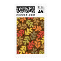 Warm Autumn Leaves postage