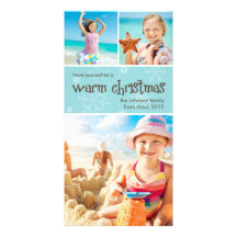 Warm Christmas Premium 4x8 Photo Card