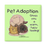 Warm, Fuzzy Feeling! Fridge Magnet