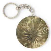 Warm Gold Globe Keychain