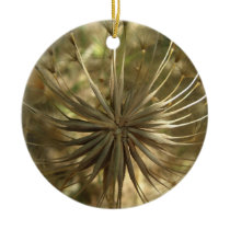 Warm Gold Globe Round Ornament