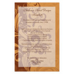 Warm Golden Autumn Swirl flyers