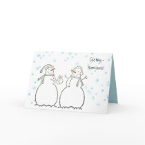 Warm-hearted Snowmen Card