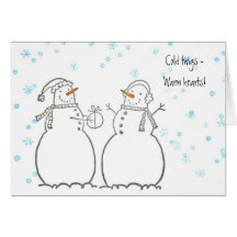 Warm-hearted Snowmen Card