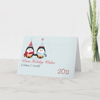 Warm Holiday Wishes Card card