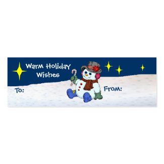 Warm Holiday Wishes Gift Tag profilecard