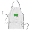 "Warm Holiday Wishes" Palm Tree apron