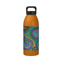 Warm Paisley Water Bottle