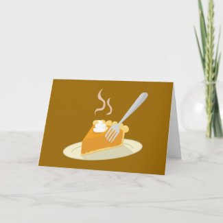 Warm Pumpkin Pie card