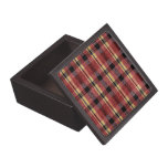 Warm Red Plaid Jewelry/Trinket Box for Him Premium Gift Box