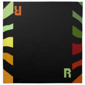Warm Sunburst Monogrammed (Cloth Napkins)