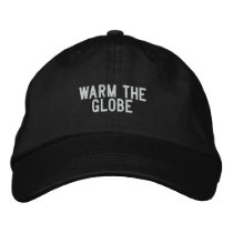 warm the globe embroidered hats