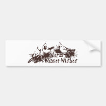 Warm Winter Wishes Bumper Sticker