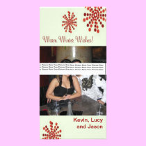 Warm Winter Wishes Holiday Photo Card photo cards
