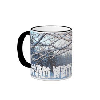 WARM WINTER WISHES Winter Sunrise Design mug