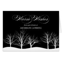 Warm Wishes Business/Corporate Holiday Card cards