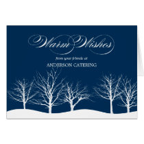 Warm Wishes Business/Corporate Holiday Card cards